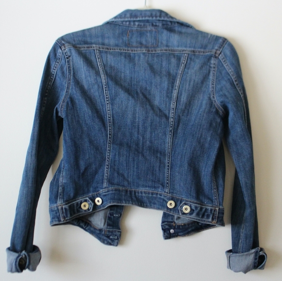 H&M | Denim Blue Jean Jacket Cropped - Picture 6 of 7